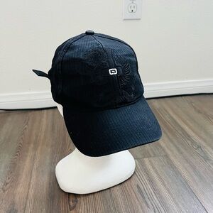 Black Embroidered Baseball Cap